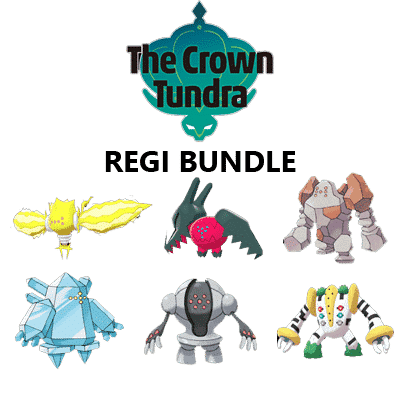 60 Ultra Shiny Crown Tundra Legendary Pokémon Bundle - 6IV For Sword & Shield Switch