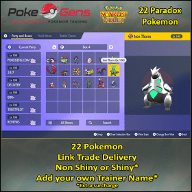 22 Paradox Pokemon Bundle (Shiny or Non Shiny) thumbnail