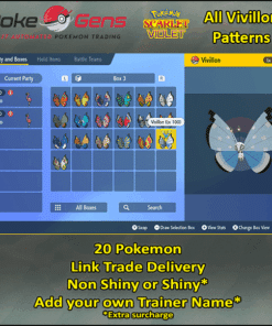 All Vivillon Patterns (Shiny or Non Shiny) - Pokemon Scarlet/Violet