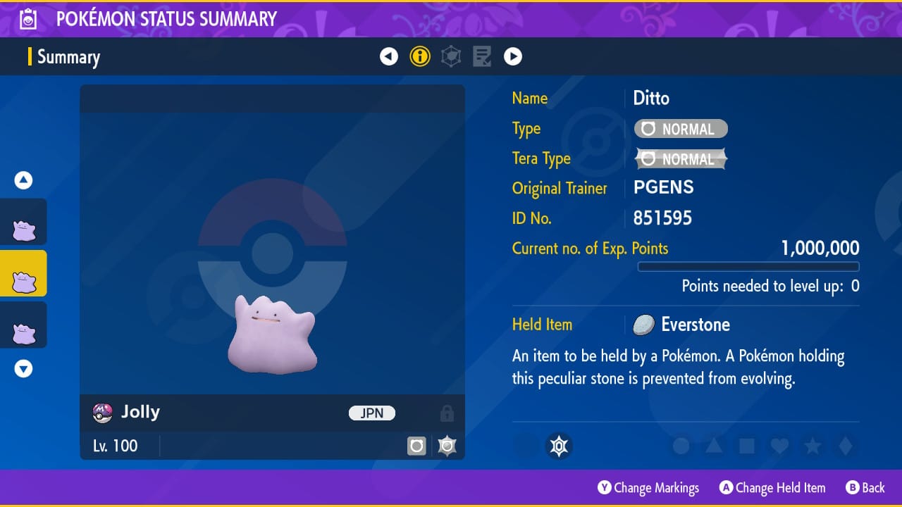 6IV 🌟SHINY🌟 JAPANESE DITTO BREED BUNDLE ALL NATURES POKEMON SCARLET &  VIOLET