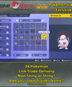 Pokemon Scarlet Exclusive 24 Pokemon Bundle
