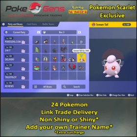Pokemon Scarlet Exclusive 24 Pokemon Bundle thumbnail