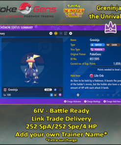 Greninja the Unrivaled [SV]