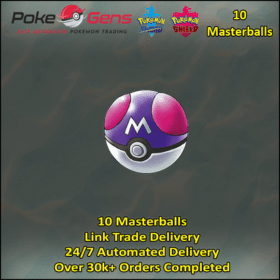 [Pokemon Sword/Shield] 10 x Masterball [SWSH]