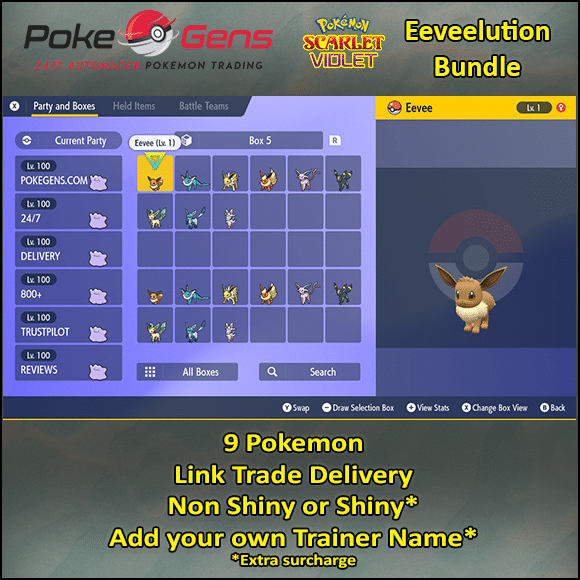 Shiny Umbreon ( Eevee Evolution ) Pokemon Trade Go