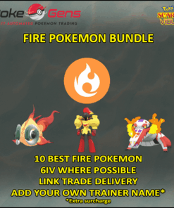 Fire Pokemon Bundle - Pokemon Scarlet & Violet (10 Pokemon)