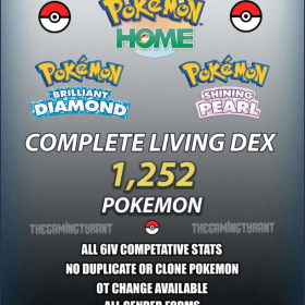 [Pokemon Home] Brilliant Diamond/Shining Pearl Pokedex