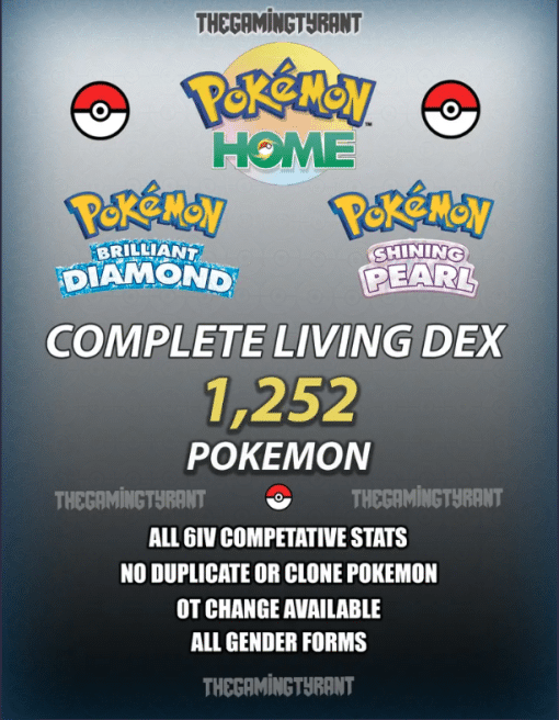 [Pokemon Home] Brilliant Diamond/Shining Pearl Pokedex