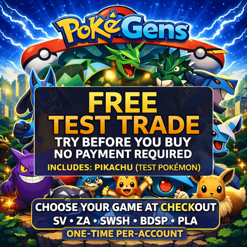 Free Test Trade – Try PokeGens Before You Buy